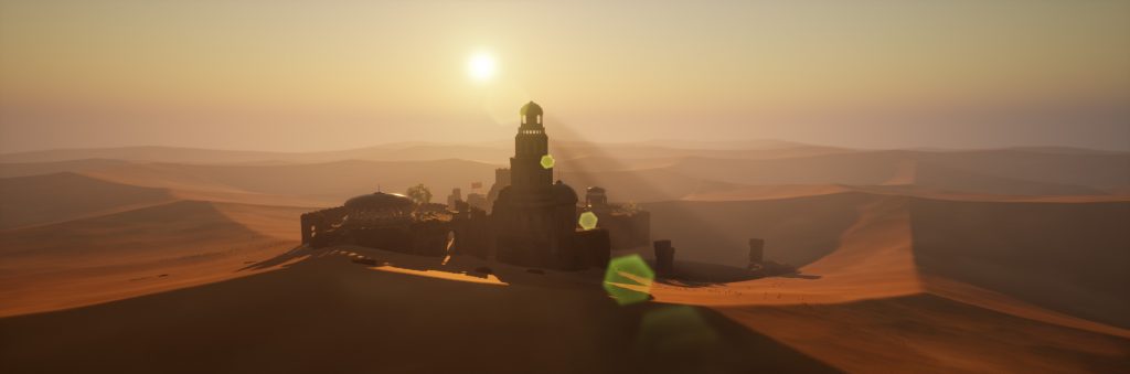 City of sand environment with Unreal Engine 5