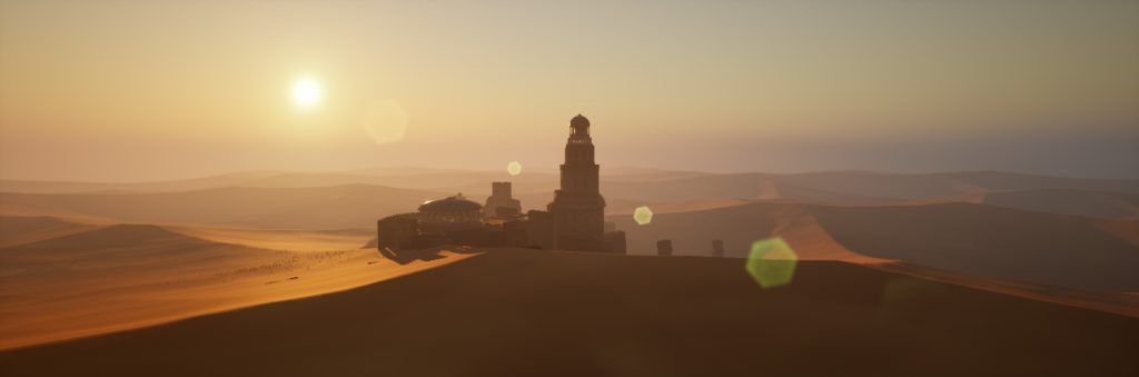 City of sand environment with Unreal Engine 5