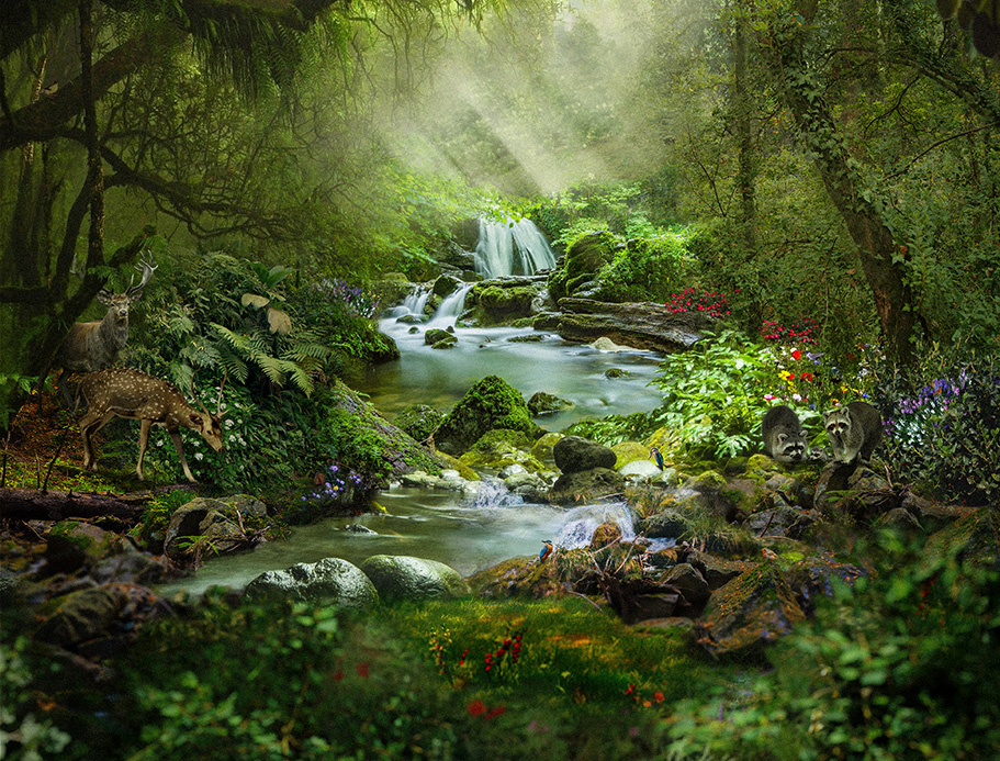 Spring illustration matte painting Weezer